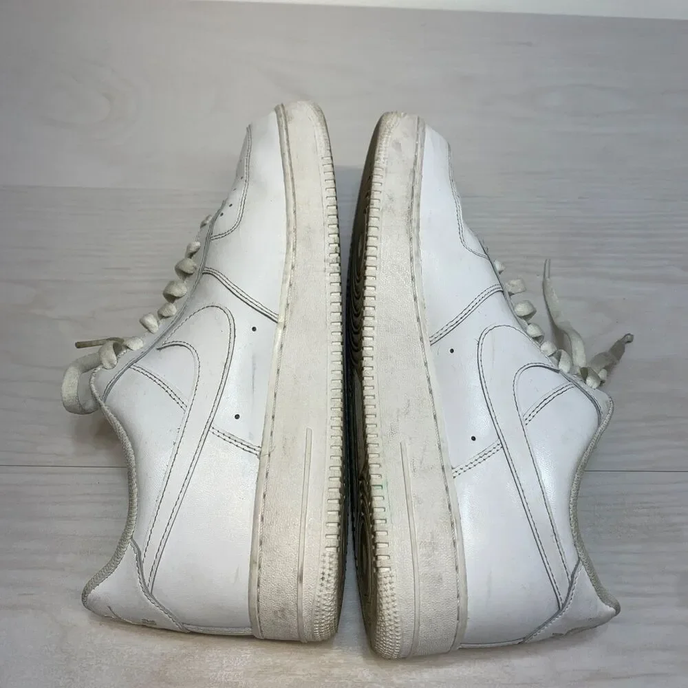 Nike Air Force 1 Low White Leather Men's Sneakers Size 13‎ CW2288-111